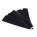 Maxbell 2xUniversal Manual/Auto Gear Shift Knob Shifter Boot Cover Stitch Blue