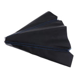 Maxbell 2xUniversal Manual/Auto Gear Shift Knob Shifter Boot Cover Stitch Blue