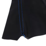 Maxbell 2xUniversal Manual/Auto Gear Shift Knob Shifter Boot Cover Stitch Blue