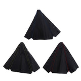 Maxbell 2xUniversal Manual/Auto Gear Shift Knob Shifter Boot Cover Stitch Blue