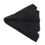 Maxbell 2xUniversal Manual/Auto Gear Shift Knob Shifter Boot Cover Stitch Yellow