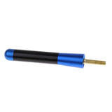 Maxbell 2x8cm Carbon Fiber Style Universal Car Stubby Antenna Decoration+Screw Blue