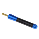 Maxbell 2x8cm Carbon Fiber Style Universal Car Stubby Antenna Decoration+Screw Blue