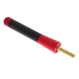 Maxbell 2x8cm Carbon Fiber Style Universal Car Stubby Antenna Decoration+Screw Red