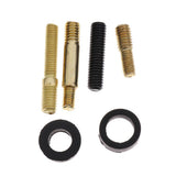 Maxbell 2x8cm Carbon Fiber Style Universal Car Stubby Antenna Decoration+Screw Red