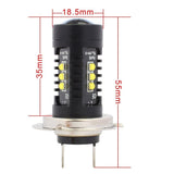 Maxbell 2x2 pieces H7 60W Aluminum Width Lamp LED Backup Fog Light Bulbs White