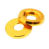 Maxbell 2x6 Set M6x18mm Aluminium License Plate Frame Bumper Fender Bolt Screw Gold