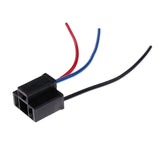 Maxbell 2xH4 Headlight Fog Light Extension 3 Wire Harness Lamp Female Socket Adapter