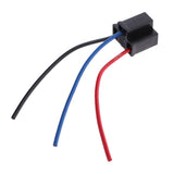 Maxbell 2xH4 Headlight Fog Light Extension 3 Wire Harness Lamp Female Socket Adapter