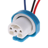 Maxbell 2x9007 Headlight Lamp Extension 3 Wire Harness Lamp Female Socket Adapter