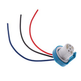 Maxbell 2x9007 Headlight Lamp Extension 3 Wire Harness Lamp Female Socket Adapter