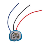 Maxbell 2x9007 Headlight Lamp Extension 3 Wire Harness Lamp Female Socket Adapter