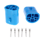 Maxbell 6x1 Pair 9004/HB1/9007/HB5 Headlight Light Bulb Male Plug Wire Harness Sockets