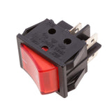 Maxbell 4xWaterproof Car Boat 4 Pin DPST Red LED Lighted Rocker Switch On/Off  Switch