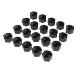 Maxbell 2x20 Pieces Car Truck Wheel Tyre Center Hub Screw 17mm Protective Black