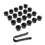 Maxbell 2x20 Pieces Car Truck Wheel Tyre Center Hub Screw 17mm Protective Black