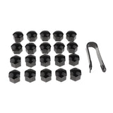 Maxbell 2x20 Pieces Car Truck Wheel Tyre Center Hub Screw 17mm Protective Black