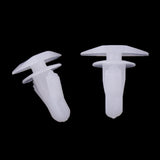 Maxbell 2x100 Pieces Car Door Sealing Strip Trim Panel Rivet Fastener 7.8mm Hole White