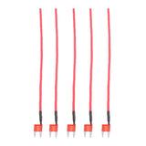 Maxbell 5x5 Pieces Car Truck Boat 10A 32V ATM APM Mini Blade Fuses for 16 AWG Wire