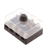 Maxbell 2xUniversal Car 4 Ways Screw Down Fuse Block Box Holder for European GBC Fuse