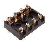 Maxbell 2xUniversal Car 4 Ways Screw Down Fuse Block Box Holder for European GBC Fuse