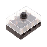 Maxbell 2xUniversal Car 4 Ways Screw Down Fuse Block Box Holder for European GBC Fuse