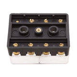 Maxbell 2xUniversal Car 4 Ways Screw Down Fuse Block Box Holder for European GBC Fuse