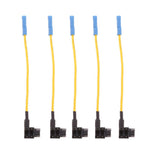 Maxbell 2x5 Pieces ACN Blade Fuse Tap Holder Block Wire for Low-profile Mini Fuse