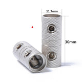 Maxbell 3x2 Pieces 4 AWG Speaker Wire Coupler Butt Connector Terminal Joiner Screw
