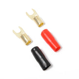 Maxbell 10 Pairs 8 AWG Car Audio Power Ground Wire Ring &Fork Terminal Connector