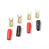 Maxbell 10 Pairs 8 AWG Car Audio Power Ground Wire Ring &Fork Terminal Connector