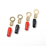 Maxbell 2x10 Pairs 8 AWG Car Audio Power Ground Wire Ring Terminal Connector Brass