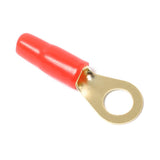 Maxbell 4x10 Pairs 8 AWG Car Audio Power Ground Wire Ring Terminal Connector Brass