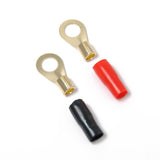 Maxbell 2x5 Pairs 8 AWG Car Audio Power Ground Wire Ring Terminal Connector Brass