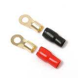 Maxbell 2x5 Pairs 4 AWG Car Audio Power Ground Wire Ring Terminal Connector Brass