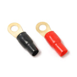 Maxbell 2x5 Pairs 4 AWG Car Audio Power Ground Wire Ring Terminal Connector Brass