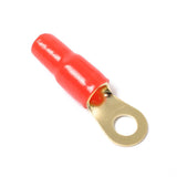 Maxbell 2x5 Pairs 4 AWG Car Audio Power Ground Wire Ring Terminal Connector Brass