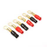 Maxbell 2x3 Pairs 1/0 AWG Car Audio Power Ground Wire Ring Terminal Connector Brass