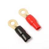 Maxbell 2x3 Pairs 1/0 AWG Car Audio Power Ground Wire Ring Terminal Connector Brass