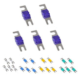 Maxbell 5x5 Pieces Mini ANL Bolt Fork Fuse Kit Car Audio Circuit Breaker 100A