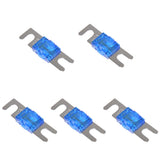 Maxbell 10x5 Pieces Mini ANL Bolt Fork Fuse Kit Car Audio Circuit Breaker 60A