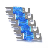 Maxbell 10x5 Pieces Mini ANL Bolt Fork Fuse Kit Car Audio Circuit Breaker 60A