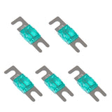 Maxbell 5x5 Pieces Mini ANL Bolt Fork Fuse Kit Car Audio Circuit Breaker 30A