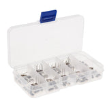 Maxbell 3x100pcs 10 Value Quartz Crystal Oscillator Resonator Assortment Kit Aluminum
