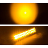 Maxbell 7xCar SUV Lens Cover Snap Housing for Straight Curved LED Light Amber