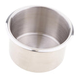 Maxbell 12xStainless Steel Recessed Cup Drink Holder for Marine Boat RV Camper 90x55mm