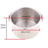 Maxbell 9xStainless Steel Recessed Cup Drink Holder for Marine Boat RV Camper 90x55mm