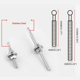 Maxbell 6xCar Universal Quick Release Latch Low Profile Hood Pins Lock 100mm Black