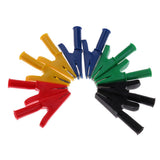 Maxbell 2x10 Pieces Car Battery Test Lead 30A Crocodile Clamps for 4mm Banana Socket