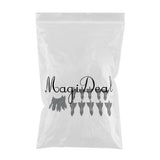 Maxbell 3x10 Pieces Car Roof Air Vortex Generator Shark Fin Decorative Black